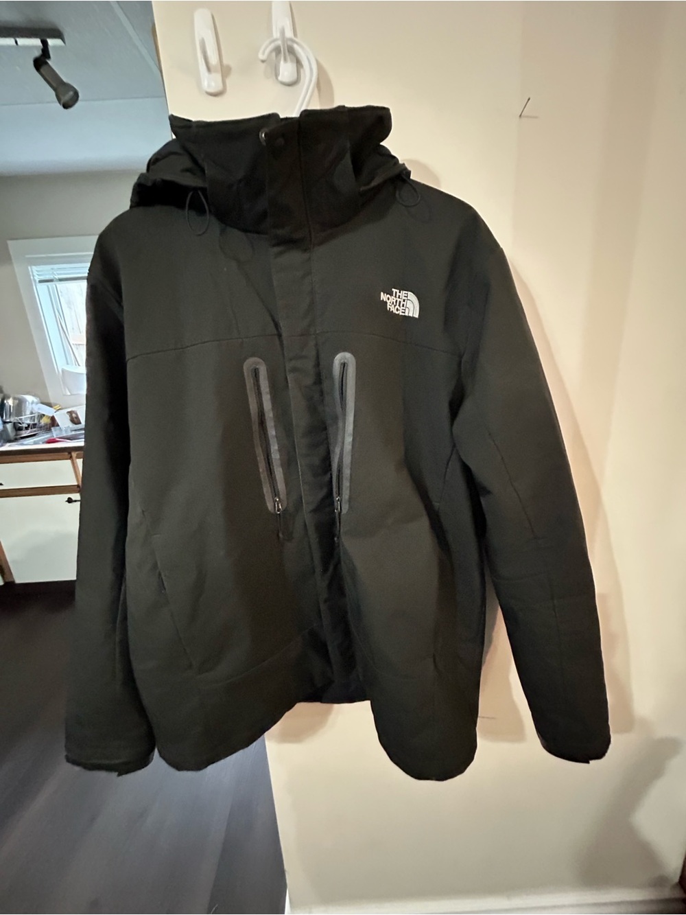 The North Face Men’s Black Hooded Winter Jacket